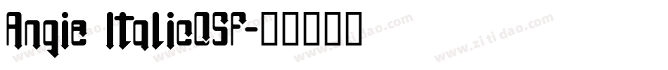 Angie ItalicOSF字体转换